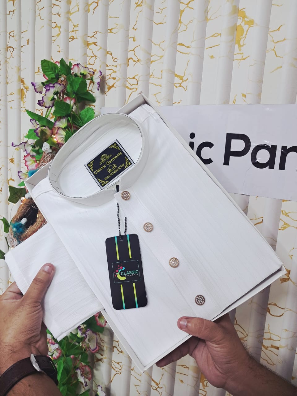 লাক্সারি চায়না বেম্বো পাঞ্জাবি ( কোড: ভি আই পি 370) - Image 4